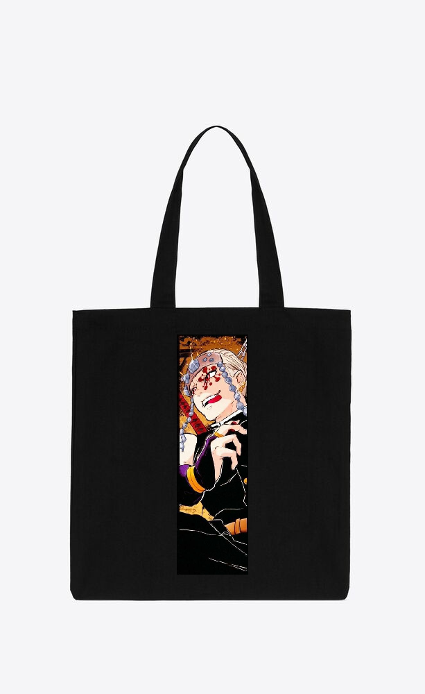 Anime Demon slayer nezuko tanjiro tote bag Black 49