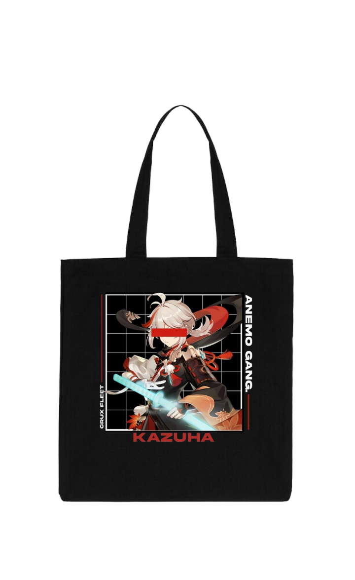 Genshin Impact Kaedehara Kazuha tote bag Black 49