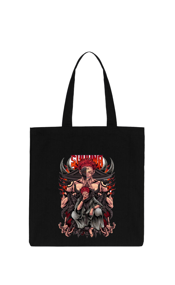 jujutsu kaisen GOJO  tote bag Black 49