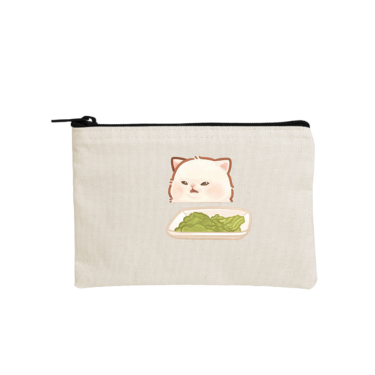 cat wallet pencil case Beige 49