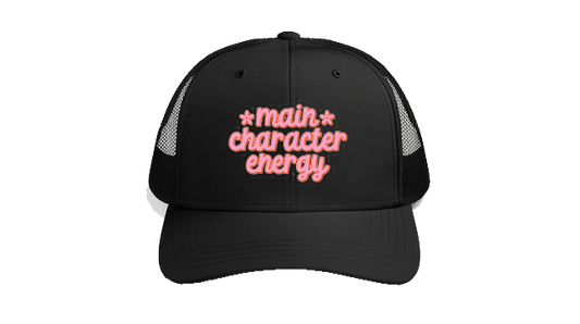 Baseball cap Black main character energy 96