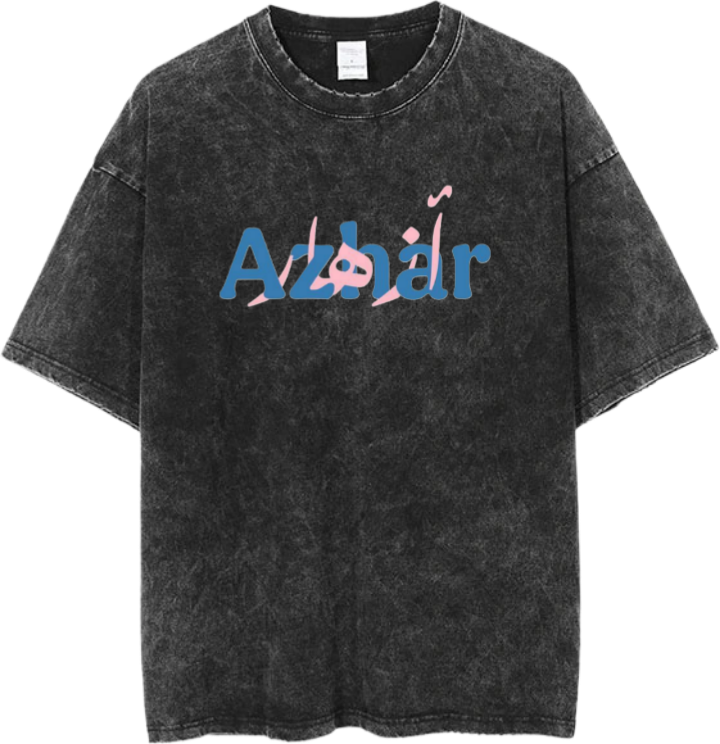 names t- shirt One Size Washed Azhar 49
