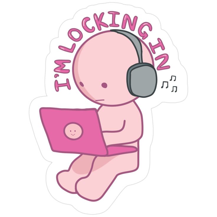Sticker I'M LOCKING IN 49