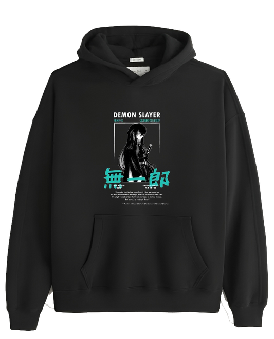 Anime Demon slayer nezuko tanjiro Oversize Hoodie Black 101