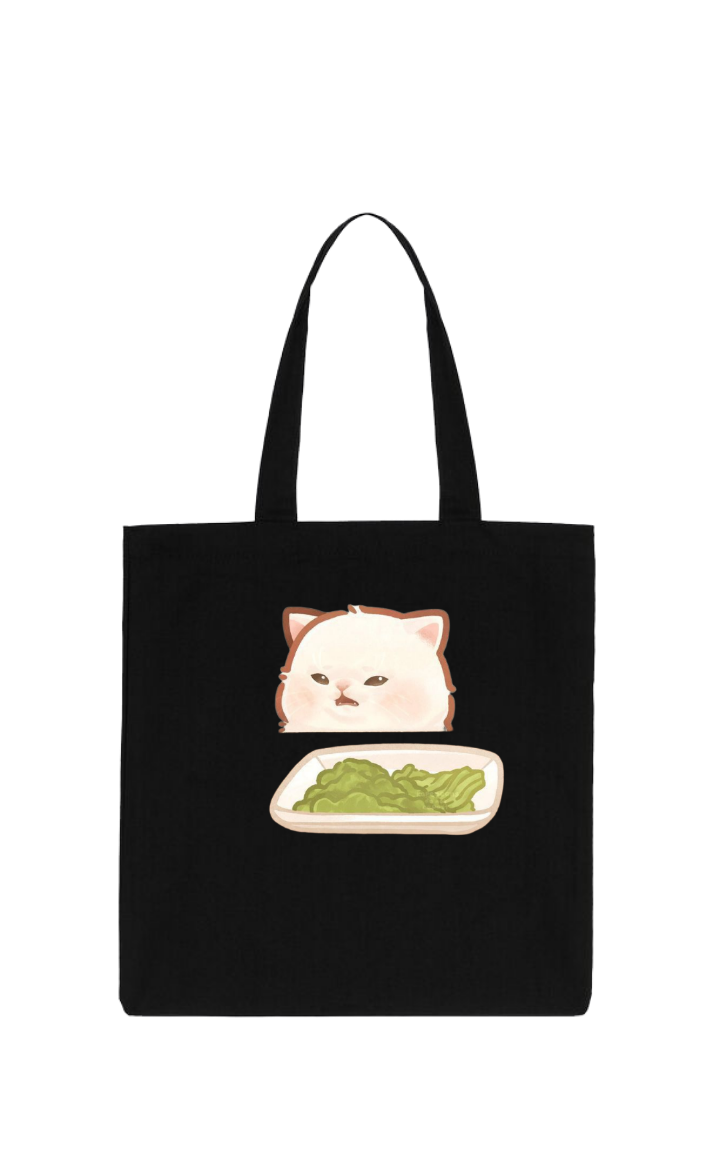 cat tote bag Black 49