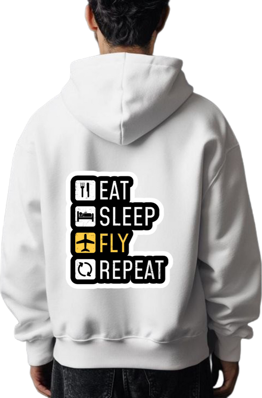 travel travellar Oversize Hoodie White Back 4