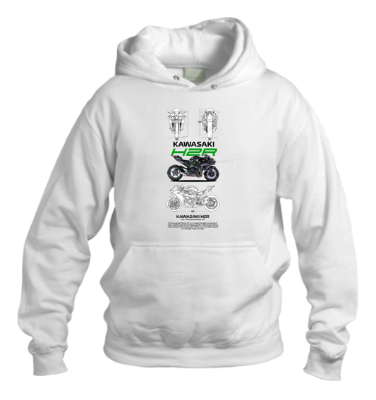 MOTOR CYCLE One Size hoodie White 4