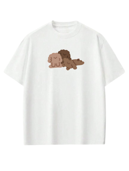 bear t- shirt White  4