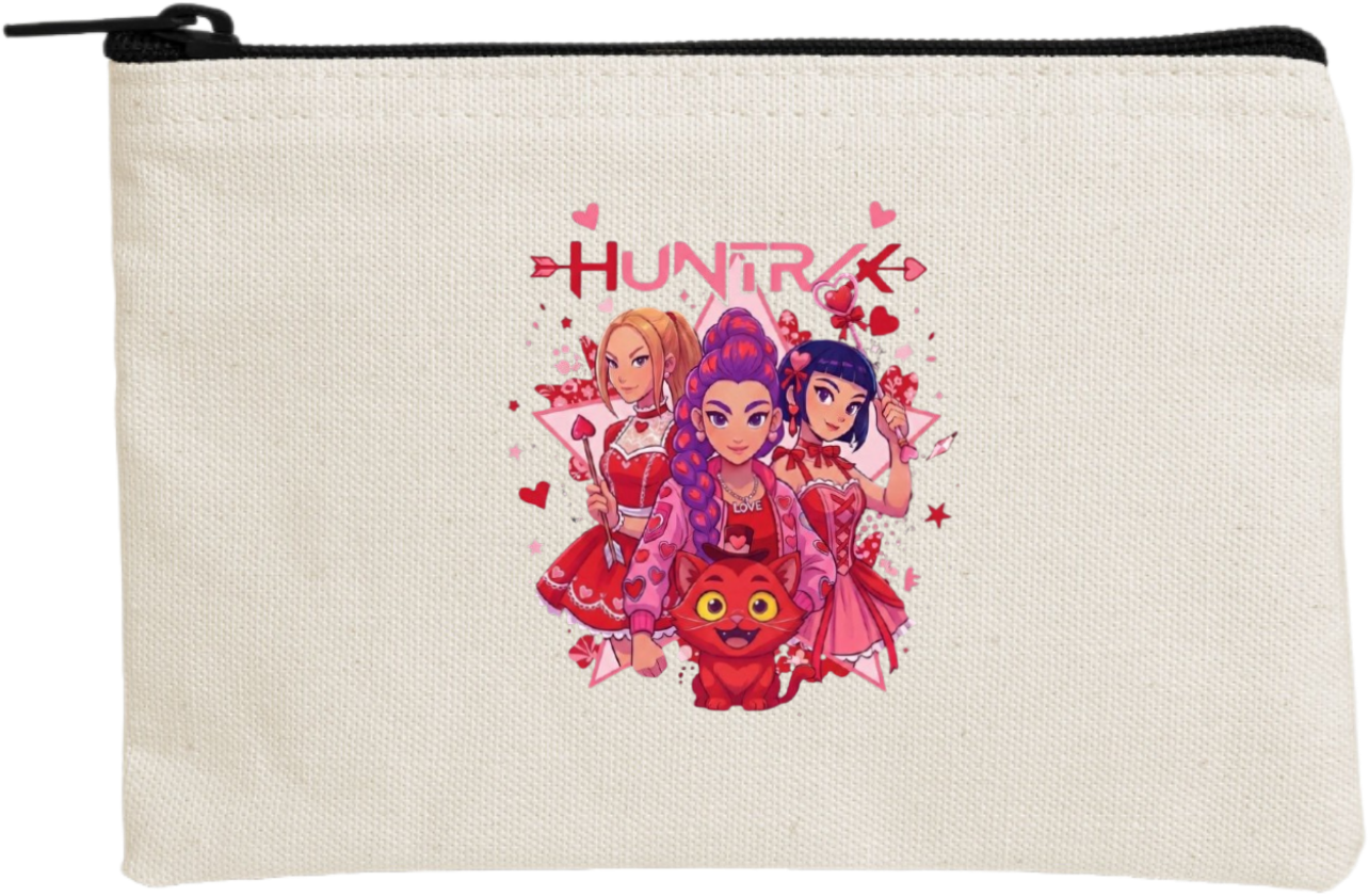 Hunterix kpop wallet pencil case Beige 4