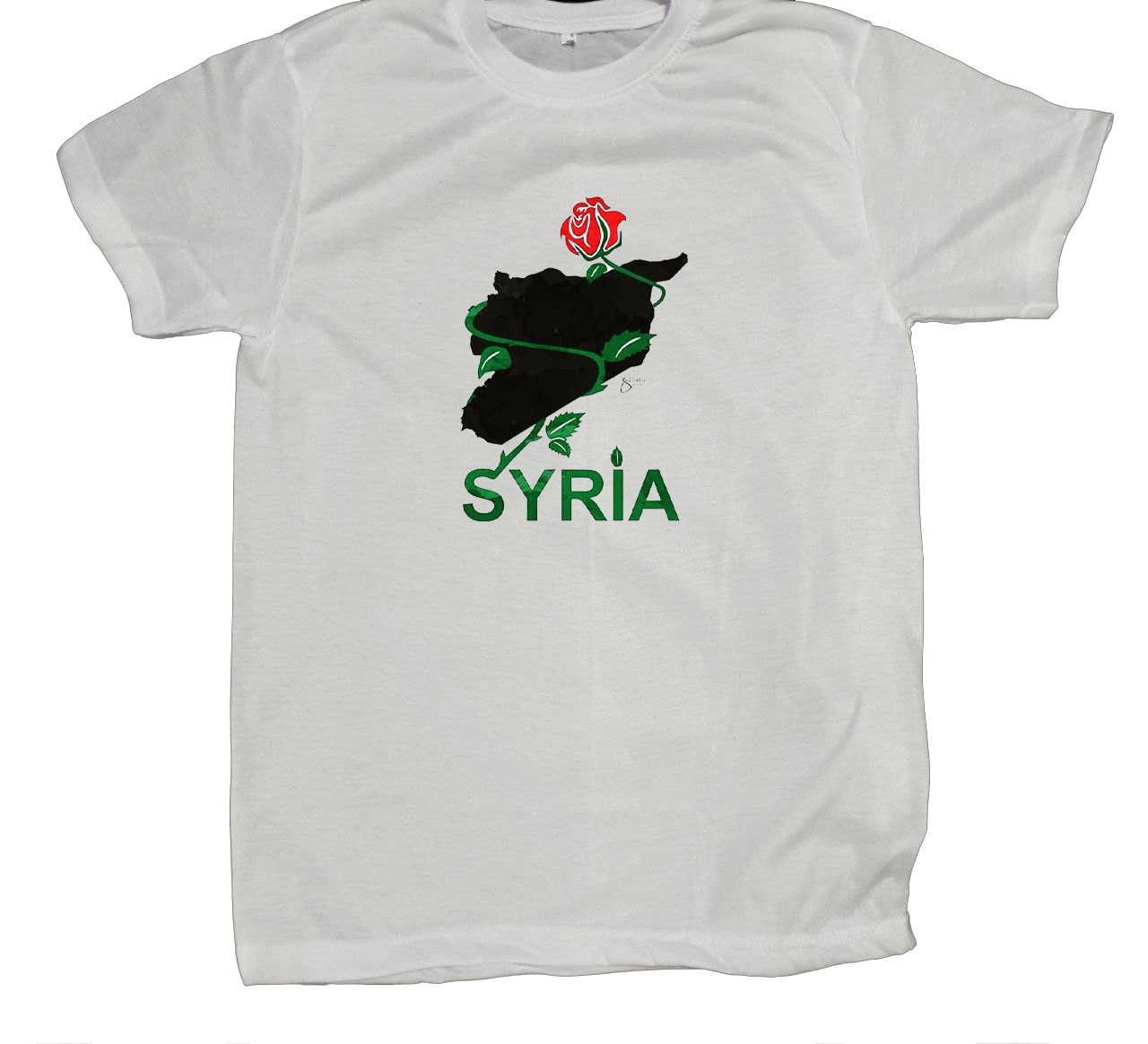 Syria t- shirt fat White 4