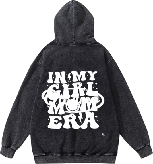 Mom dad parents Oversize Hoodie Washed gray Back 4