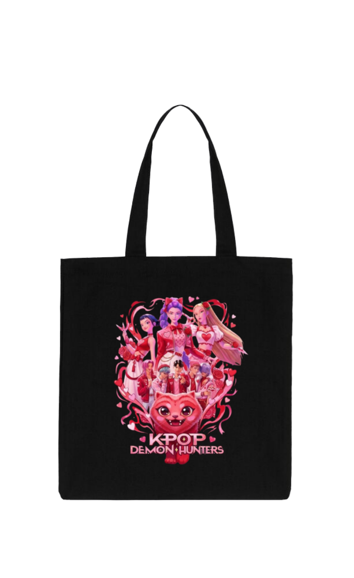 Hunterix kpop tote bag Black 17