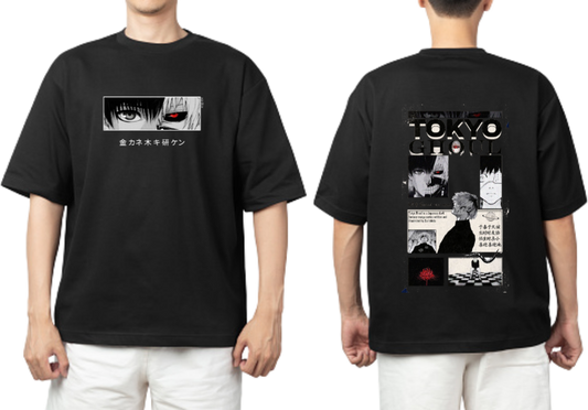Tokyo ghoul t- shirt One Size Black Back 4