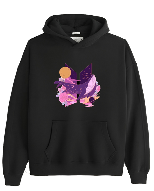 BTS One Size hoodie Black 4
