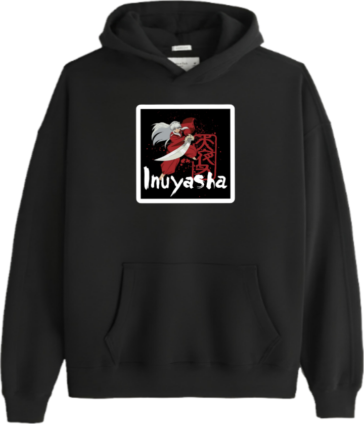 Inuyasha One Size hoodie Black 4