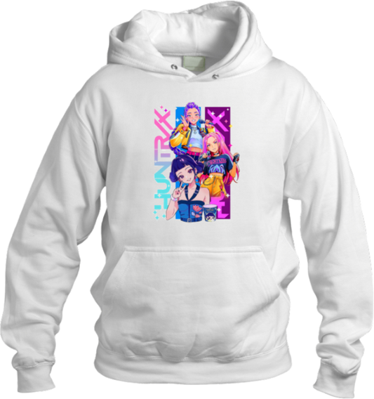 Hunterix kpop Oversize  Hoodie White 4