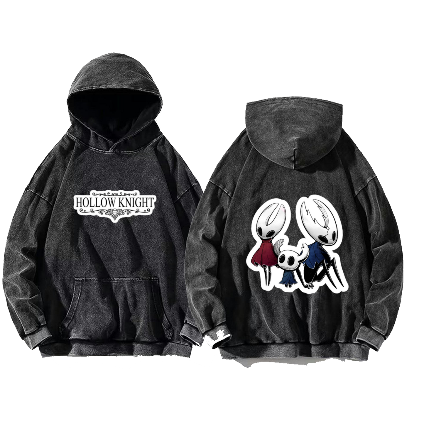 Hollow Knight One Size hoodie Washed Back 4