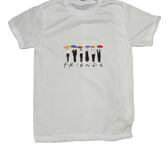 Friends t- shirt fat White 4