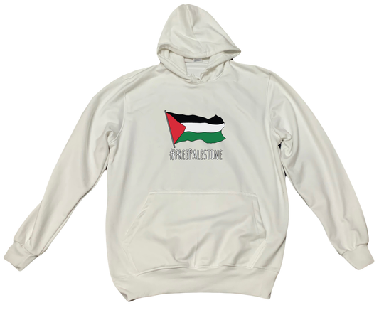 Palestine One Size hoodie White 4