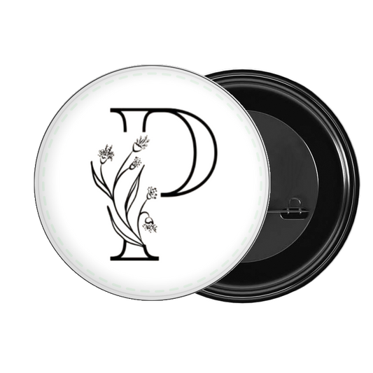 vector letter brooch P 4