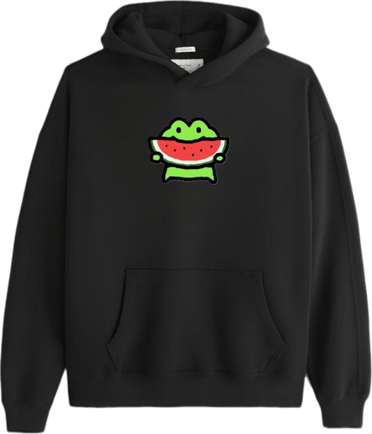Frog Oversize Hoodie Black 4