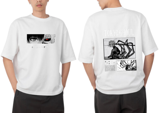Tokyo ghoul t- shirt One Size White Back 4