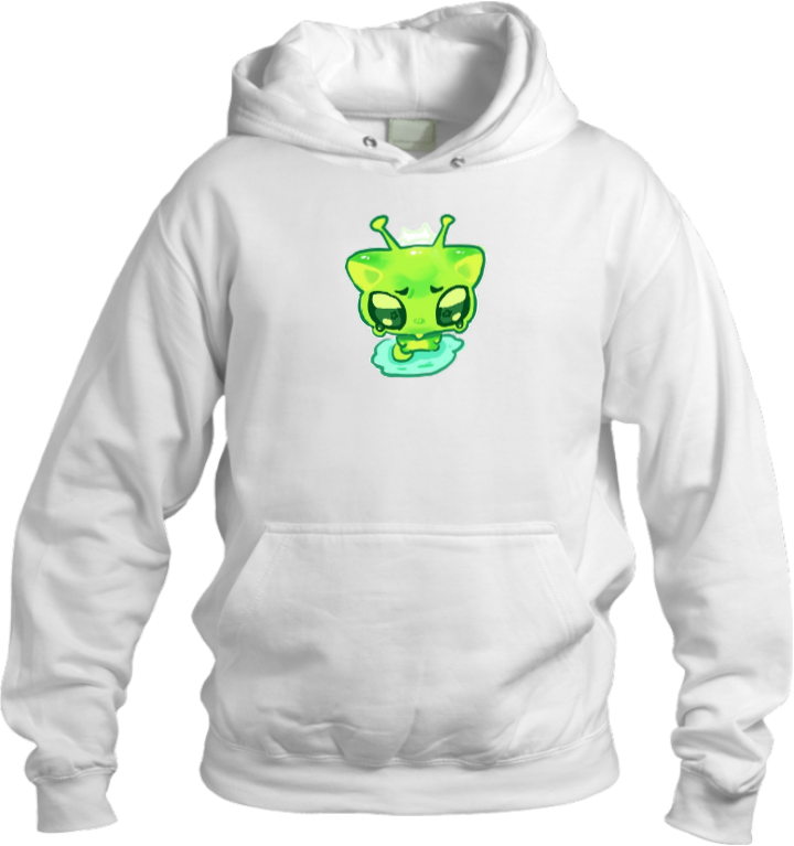aliens Oversize Hoodie White 4