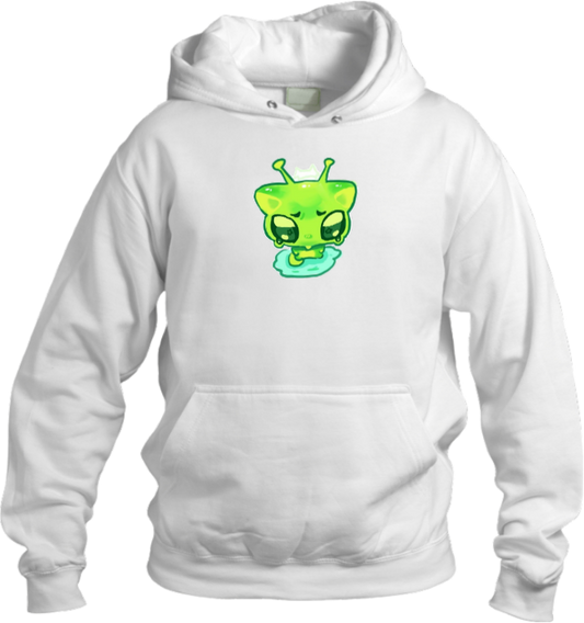 aliens Oversize Hoodie White 4