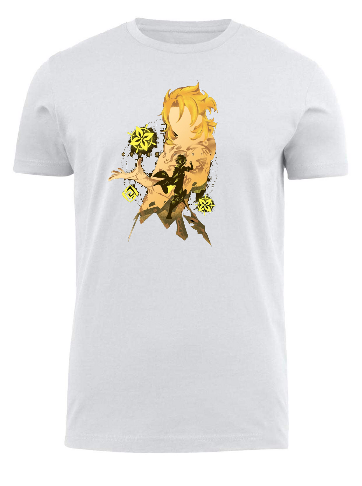 Genshin Impact t-shirt fit White 4