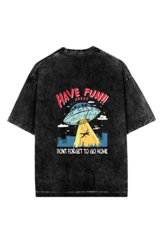 aliens One Size t- shirt Washed Back 4