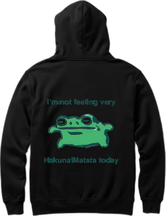 frog Oversize Hoodie Black Back 4