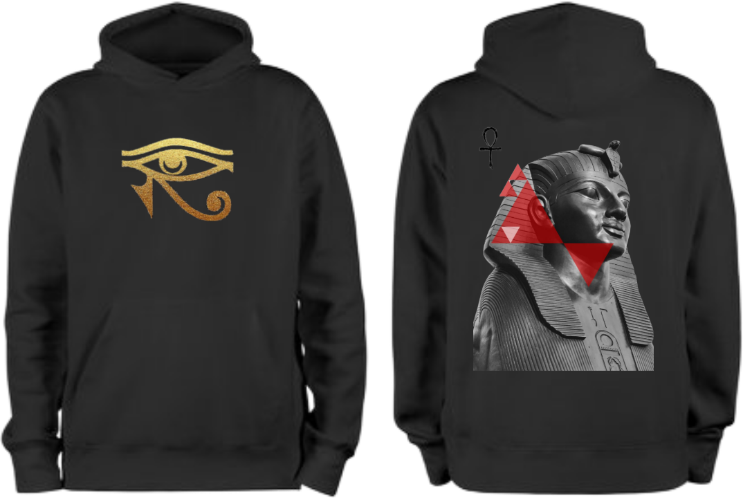 Egypt Over Size hoodie Black Back 4