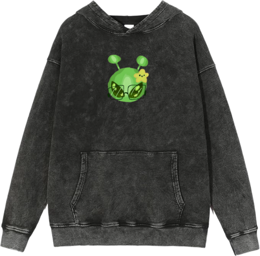 aliens Oversize Hoodie Washed gray  4