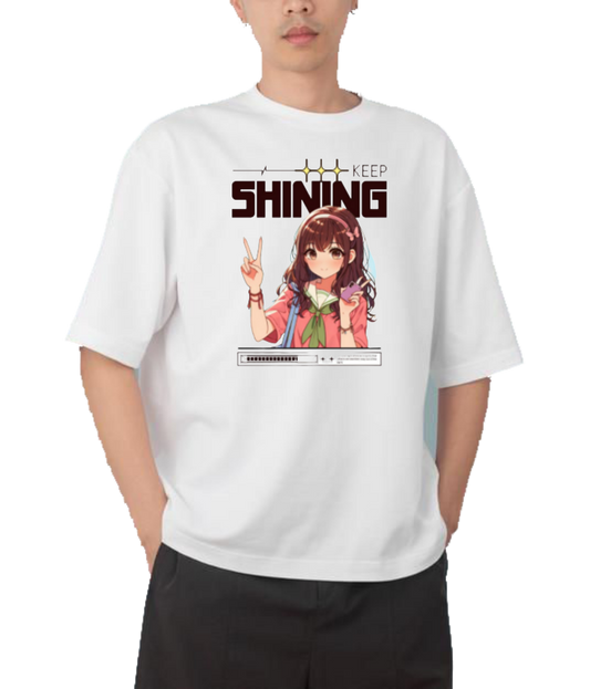 RANDOM ANIME GIRL  t- shirt White 4