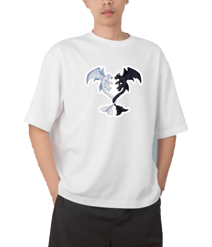 How to Train Your Dragon t- shirt Over Size White 4