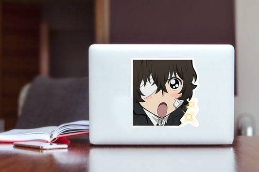 Osamu Dazai Sticker - Bungo Stray Dogs Anime Dark Era Chibi Vinyl Decal for Laptop, Water Bottles, Phone Case, Cute Waterproof BSD Anime Merchandise