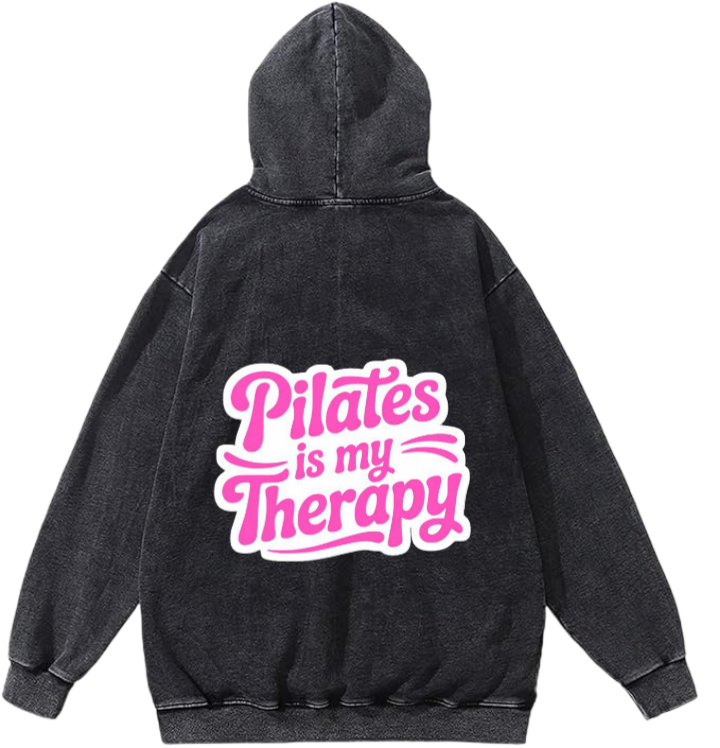 workout gym pilates Oversize Hoodie Washed Back 4