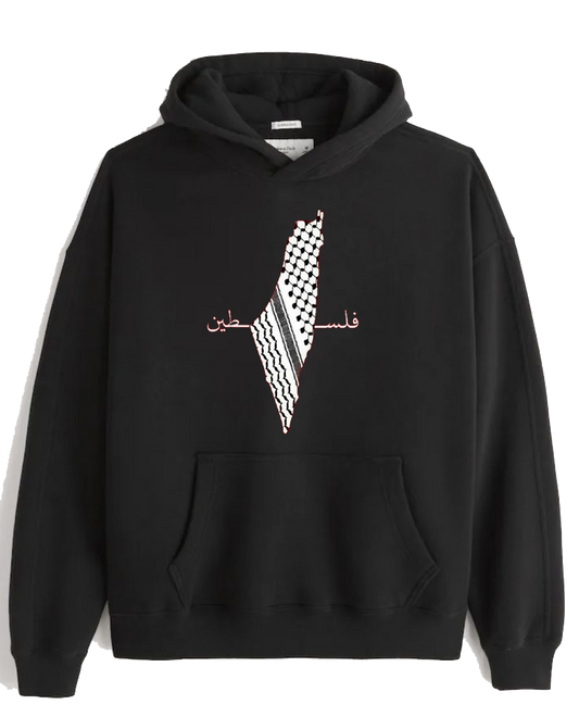 Palestine One Size hoodie Black 4