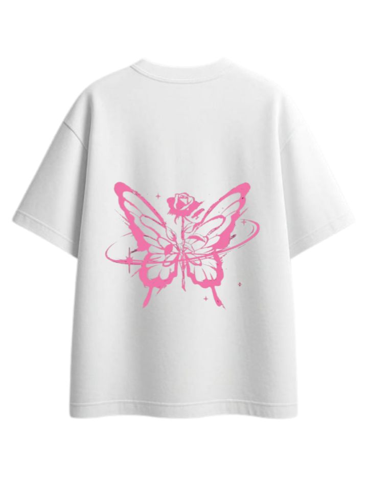 butterflies t- shirt White Back 4