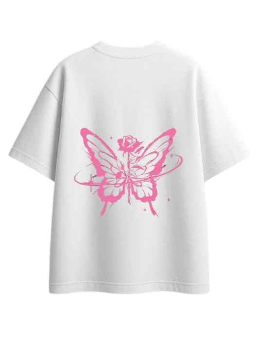 butterflies t- shirt White Back 4