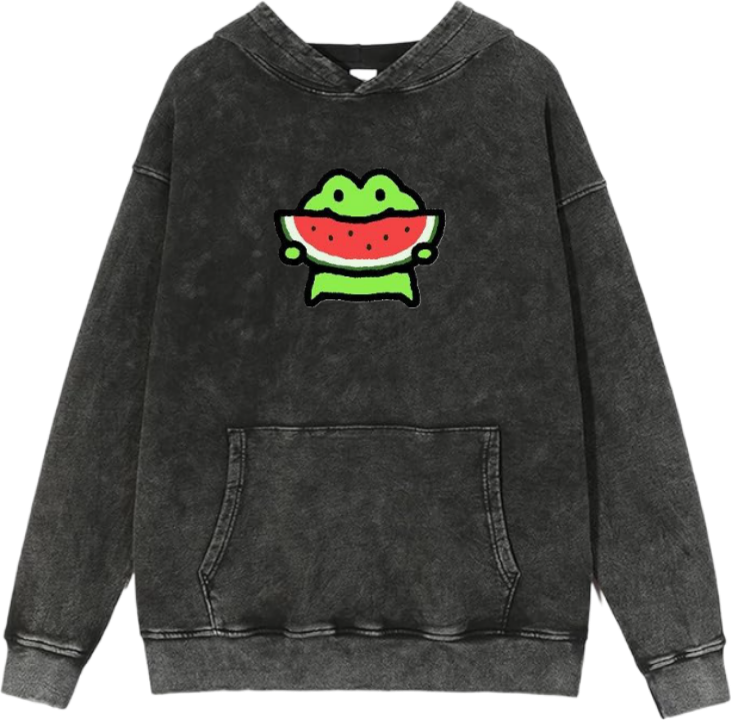 Frog Oversize Hoodie Washed 4