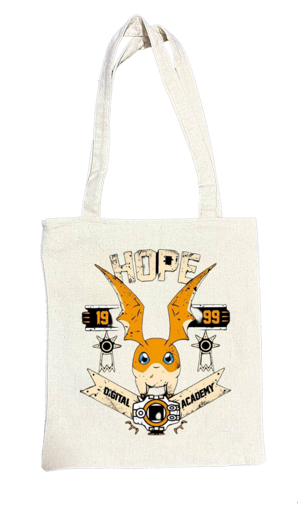 Digimon Adventure tote bag beige 4