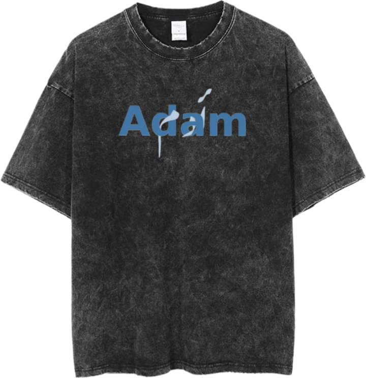 names t- shirt One Size Washed Adam 4