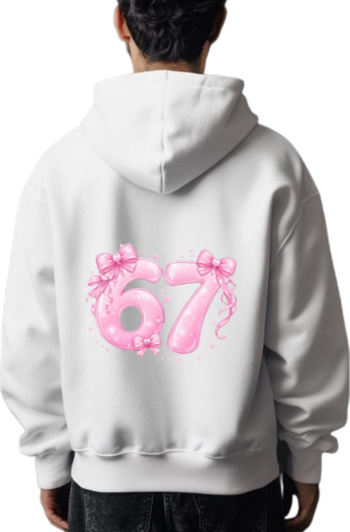 designs 67 Oversize Hoodie White Back 4