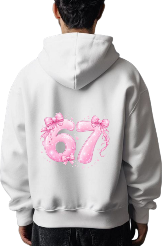designs 67 Oversize Hoodie White Back 4