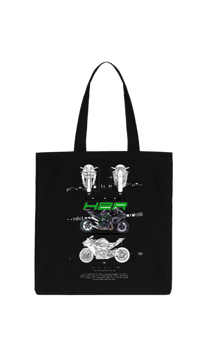 MOTOR CYCLE tote bag Black 4