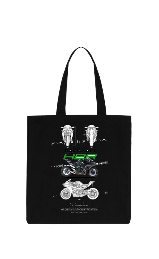 MOTOR CYCLE tote bag Black 4