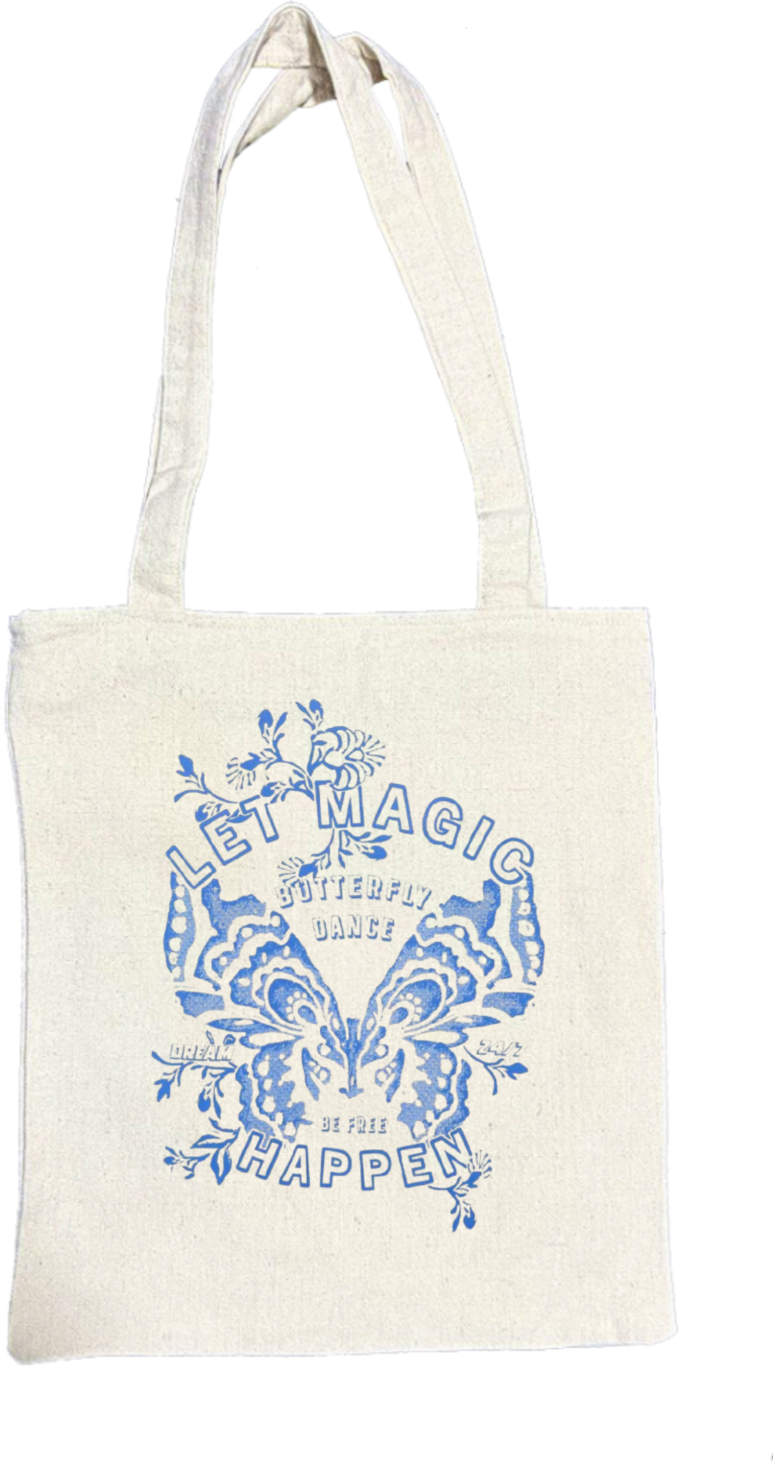 butterflies tote bag Beige 4