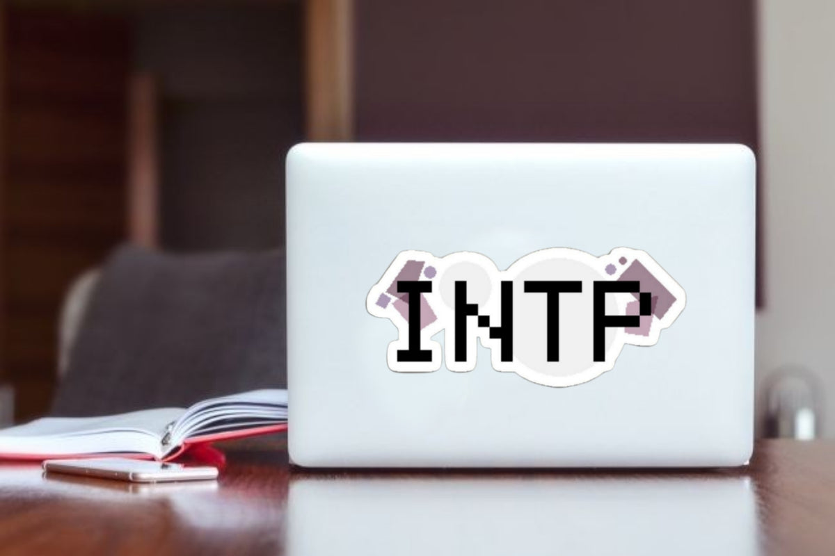 INTP Personality Type Aesthetic Sticker, Cute MBTI The Logician Pixel Art Decal for Laptop, Water Bottles, Journaling, Scrapbooking, and Planners