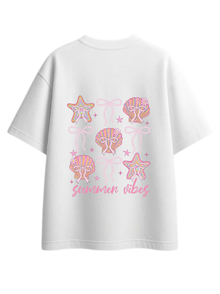 Summer Vibes t- shirt White Back 4